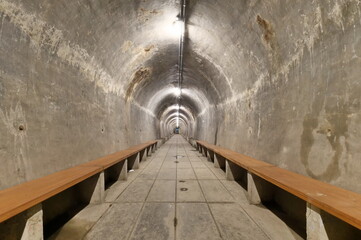Air-raid shelter of the Second world war in Dalmine, Italy