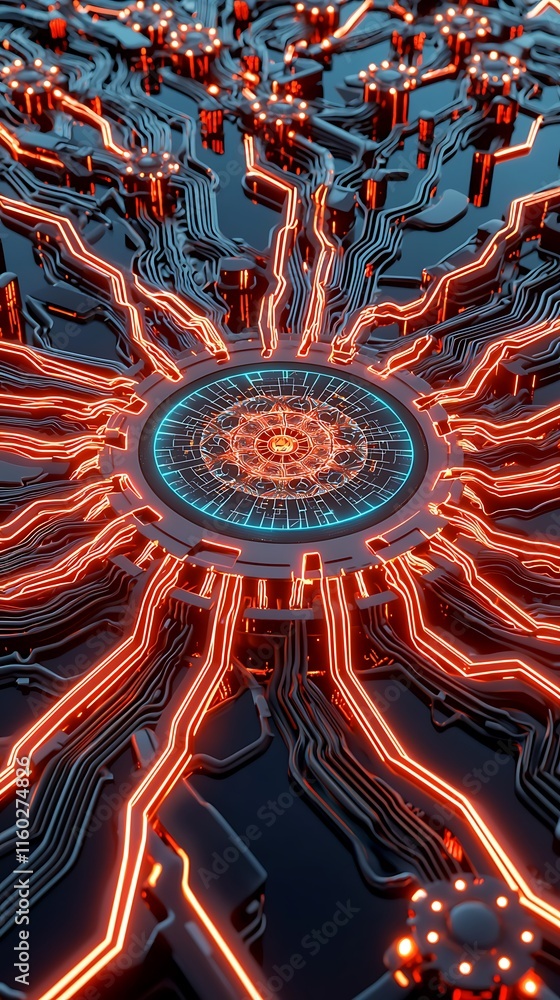 Poster energy monitoring double exposure, futuristic double exposure design featuring remote energy monitor