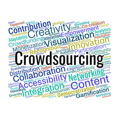 Crowdsourcing in Creative Content Word Cloud