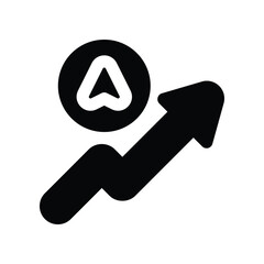 progress icon. vector glyph icon for your website, mobile, presentation, and logo design.