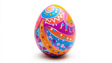 Vibrant Handpainted Easter Egg