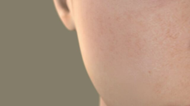 Triple-function serum for beauty, skin care and wrinkle reduction. 3D rendering.