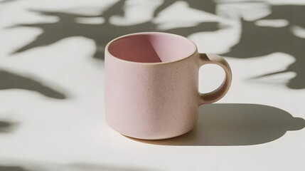 High-resolution PNG format ceramic coffee mug with a simple design isolated on a clear background, perfect for product display and branding