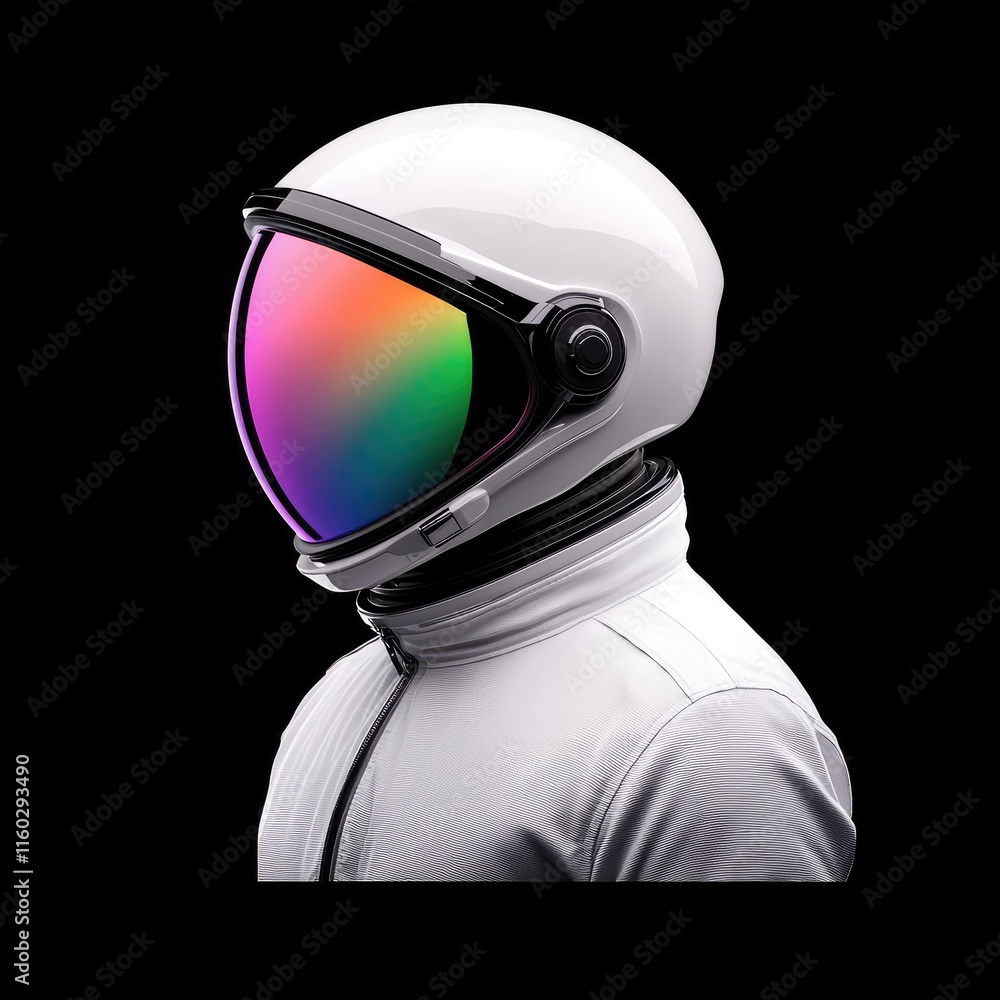 Poster exploring space adventures outer space digital artwork futuristic environment side profile science a