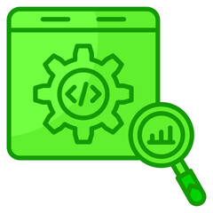 Monitoring  Icon Element For Design
