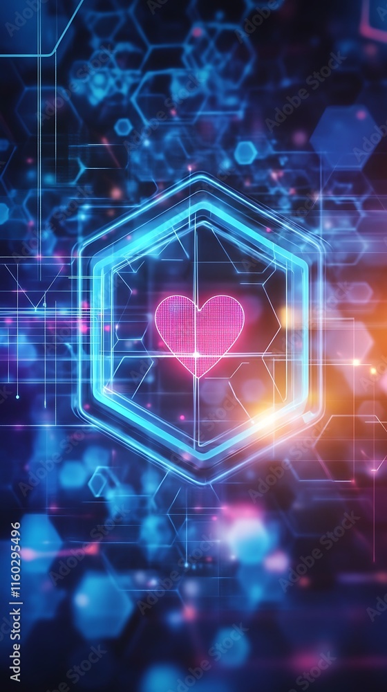 Poster abstract modern hexagonal medical background design. geometric abstract background with hexagons. ho