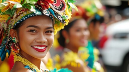 Fototapeta premium Car trade-in day at a captivating cultural festival. Featuring traditional performances and expert consultations