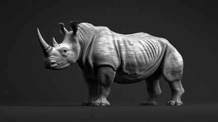 Fototapeta premium The Majestic Rhinoceros