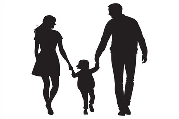 Silhouette of Love: A Father and Mother United