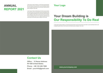 brochure Set of Annual report or business flyer template design