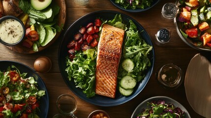 The Salmon and Greens Feast