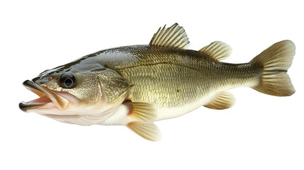 Fototapeta premium Largemouth Bass Fish Aquatic Wildlife, Detailed Anatomy, CloseUp View