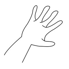 Hand Gestures Thin Line Icons