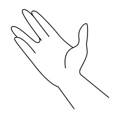 Hand Gestures Thin Line Icons