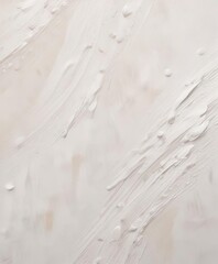 Obraz premium Soft and elegant white paint strokes on canvas, contemporary, elegant, canvas