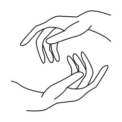 Hand Gestures Thin Line Icons