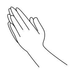 Hand Gestures Thin Line Icons