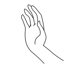 Hand Gestures Thin Line Icons