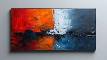 Decorative canvas with a contemporary abstract background