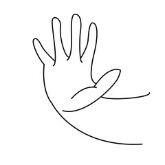 Hand Gestures Thin Line Icons