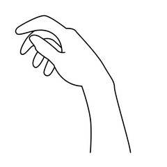 Hand Gestures Thin Line Icons