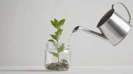 The Plant Growing in Jar