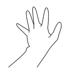 Hand Gestures Thin Line Icons