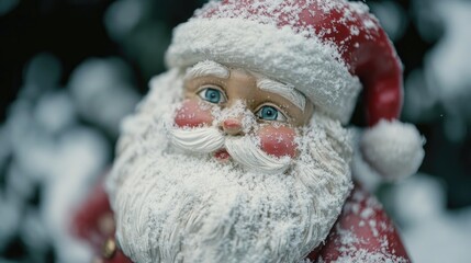 Santa Claus Statue Close Up