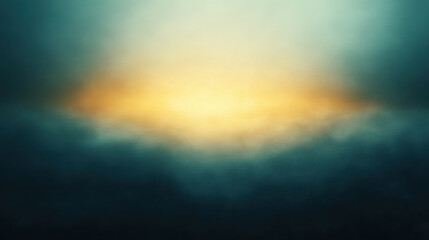 Fototapeta premium Sunrise above the horizon with space for text