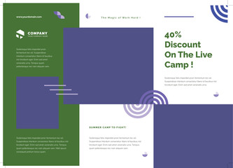 brochure Set of Annual report or business flyer template design