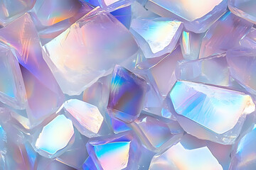 shiny opal iridescent crystal close up pattern texture