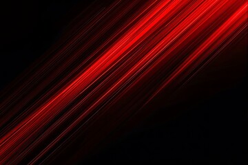 Dynamic red diagonal streaks on a dark gradient background, creating a futuristic and energetic motion effect. Concept of speed and energy. Ai generative
