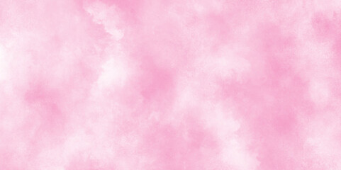 abstract color pink texture background on black canvas with smoke, Soft and cloudy watercolor stain of pink paint texture, Ink effect light pink color shades gradient pink grunge texture.
