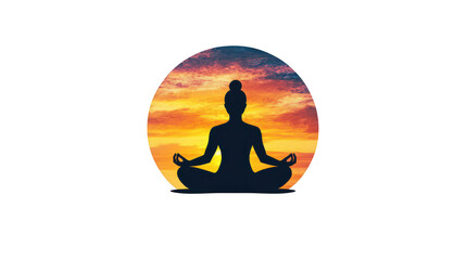 Serene Buddha Silhouette at Sunset