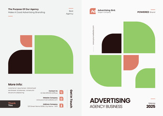 brochure Set of Annual report or business flyer template design
