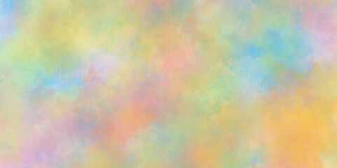 Brush stroked painting of colorful watercolor with holographic color, hand drawn stains watercolor texture, painted watercolor background design with paint and colorful stains.