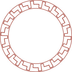 Fototapeta premium Chinese New Year Circle Frame 
