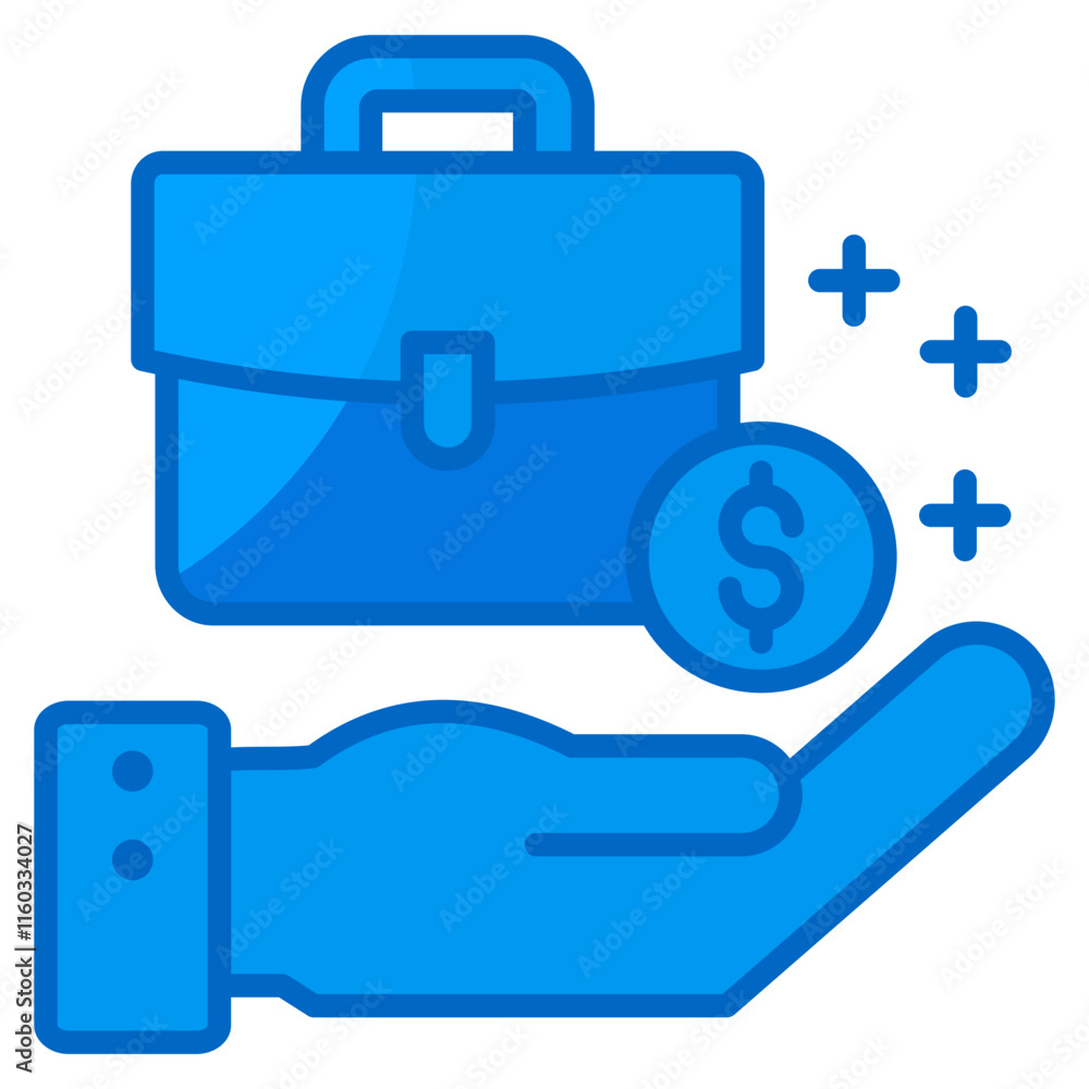 Poster business value icon element for design