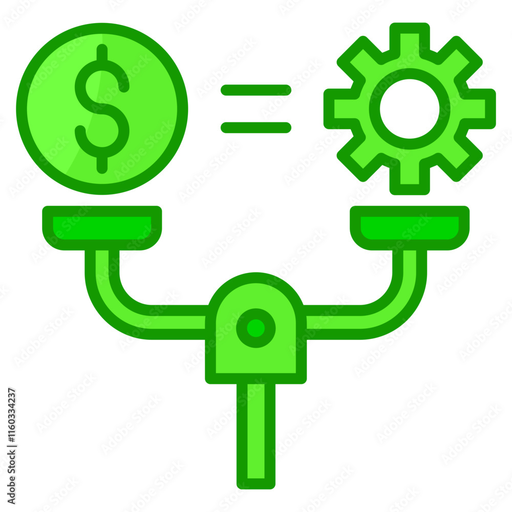 Poster break even point icon element for design