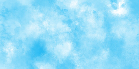 sky clouds for wallpaper backdrop background, The summer is colorful clearing day Good weather with natural blue clouds, shiny and clear painted light blue clouds watercolor background.