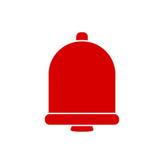 bell icon, simple flat style, illustration, logo sign symbol pictogram template, for ui or ux isolated on white for mobile app, editable