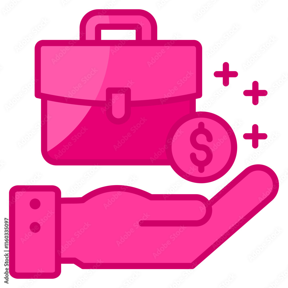 Poster business value icon element for design