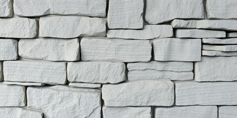 Gray grunge banner. Abstract stone background. The texture of the stone wall. Close-up. Light gray rock backdrop.