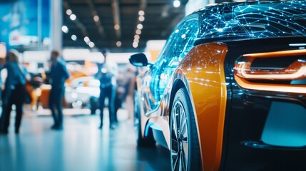 Community car trade-in event at a dynamic tech expo. Featuring product demos and expert advice