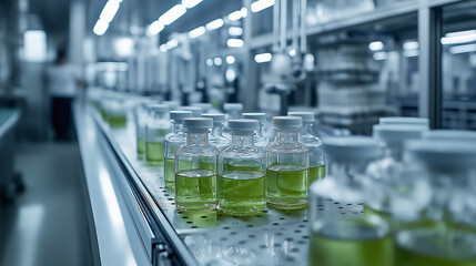 Green tonic medicines in a drug manufacturing unit