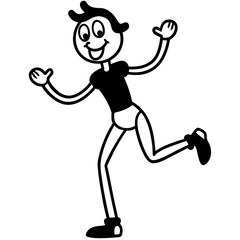 cartoon character silhouette 