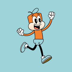  a cartoon character running