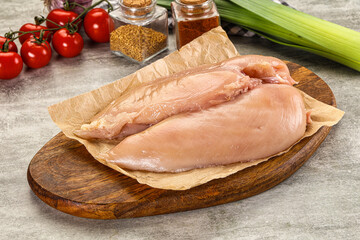 Fresh raw Chicken breast fillet
