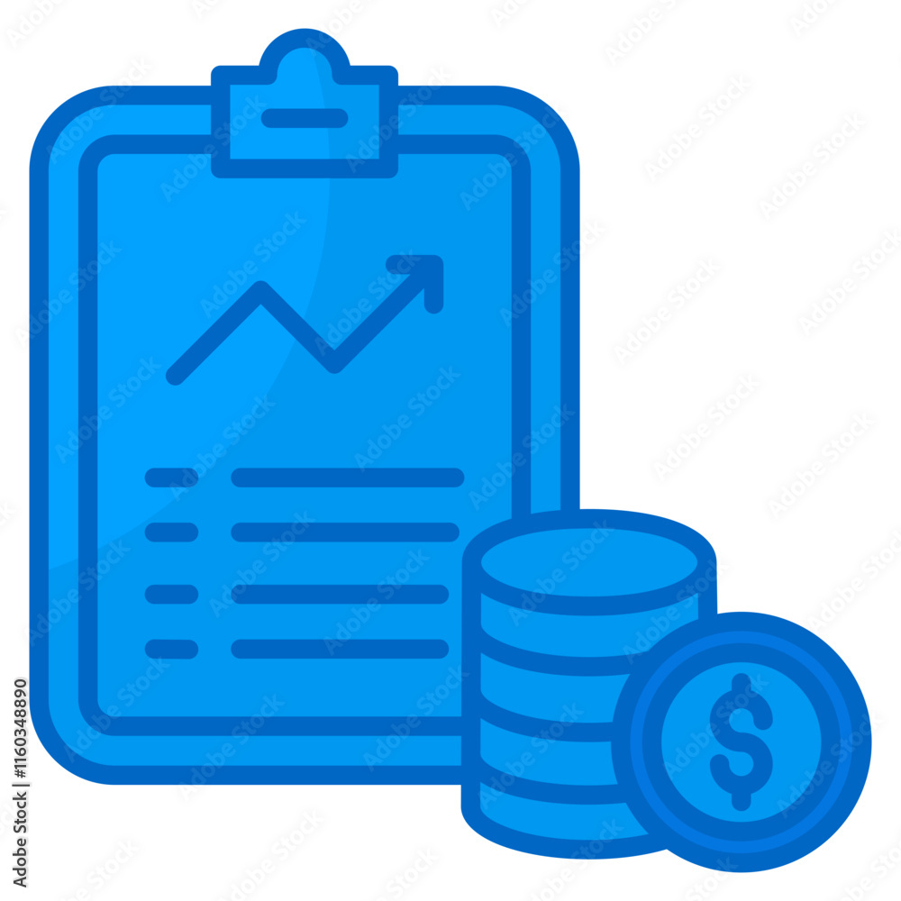 Poster expense report icon element for design