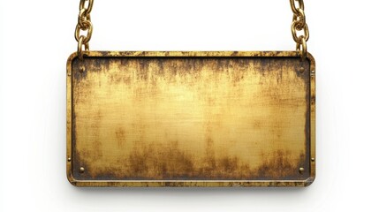 The Golden Hanging Decorative Sign
